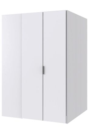 Boxxx Begehbarer Eckschrank, Wei&szlig;, Metall, 9 F&auml;cher, 135.2x197x127 cm, BQ - B&uuml;ndnis f&uuml;r Qualit&auml;t, Made in Germany, DIN EN ISO 9001, in verschiedenen Gr&ouml;&szlig;en 