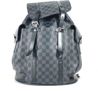 Louis Vuitton Black Damier Graphite Backpack (Pre-Owned)