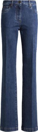 Etro Blauwe Straight Leg Jeans met Pegaso - Dames - Bootcut Jeans - Blauw - W26 - Katoen - Jeans