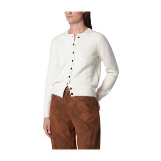 Isabel Marant Naia Cardigan - Knitwear - Mujer - Blanco - 2XS