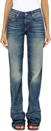 Diesel Regular Jeans Regular Waist D-Heel, Medium blue, Button fly