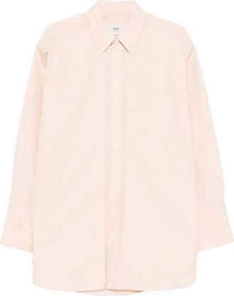 Ami Unisex Casual Shirt - Dames - Casual Overhemden - Roze - XS - Katoen - Overhemden