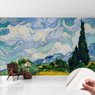 Tulup Carta Da Parati Adesiva - Fotomurale - Facile Da Applicare - Per La Soggiorno - Camera Da Letto - Nuvole Espressive 416x254 Cm