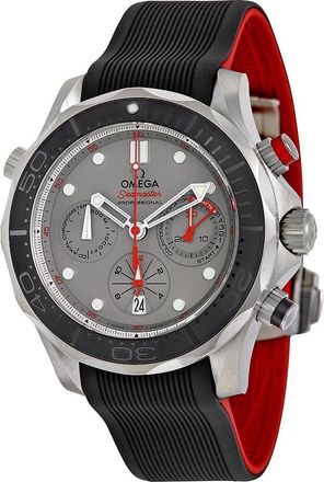Omega Pre-owned Omega Seamaster Diver 300 Co-Axial Chronograph Automatic Chronometer Grey Dial Mens Watch 212.92.44.50.99.001