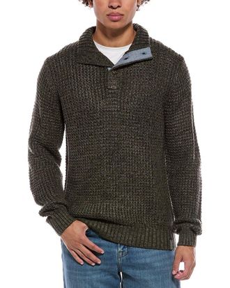 Weatherproof Vintage Textured Mixy Quarter Button Pullover