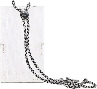 Dior Pre-owned Cross Body Bags, female, White, Size: ONE SIZE Pre-owned Canvas Cross Body Bag