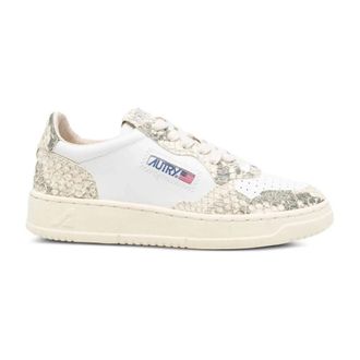 Autry Medalist Low Sneakers - Dames - Sneakers - Beige - 37 EU - Katoen - Schoenen