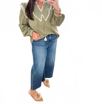Merci Sage Top In Green