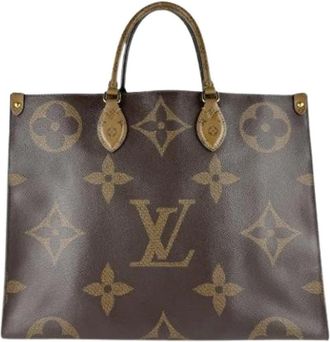 Louis Vuitton Pre-owned Monogram Canvas Tote Bag - Dames - Vintage Shopper - Bruin - ONE Size - Vintage