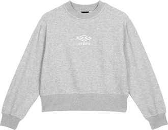 Umbro Dames/Dames Core Boxy Sweatshirt (Grijs gem&ecirc;leerd/wit)