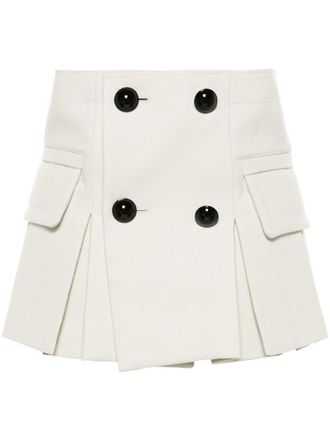 sacai Geplooide shorts - Grijs