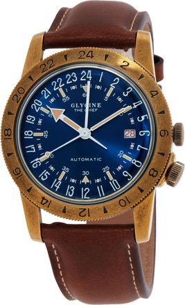 Glycine Airman Vintage The Chief Automatic Blue Dial Mens Watch GL0308