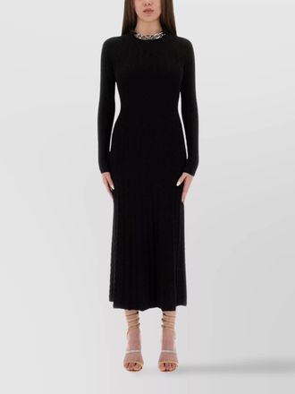Paco Rabanne cashmere slim-fit midi dress