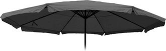 Hhg Funda De Recambio Para Sombrilla Meran Pro, Sombrilla De Mercado Para Hosteler&iacute;a Con Fald&oacute;n &Oslash; 5m, Poli&eacute;ster, Antracita