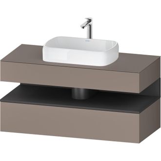 Duravit Duravit - Qatego Consola Mueble Bajo Lavabo, 1 Extra&iacute;ble, 1 Caj&oacute;n