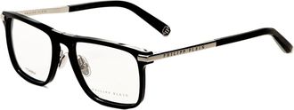 Philipp Plein Philipp Plein Mens 53 mm Black Opticals