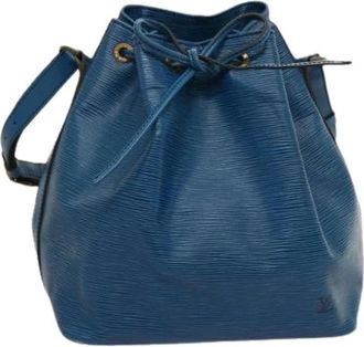 Louis Vuitton Pre-owned Bucket Bags, female, Blue, Size: ONE SIZE Pre-owned Petit Noe Handbag
