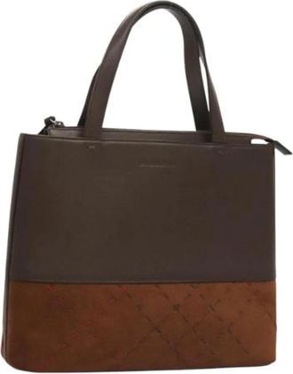 Burberry Pre-owned Suede handbags - Dames - Vintage Handtas - Bruin - ONE Size - Su&egrave;de - Vintage