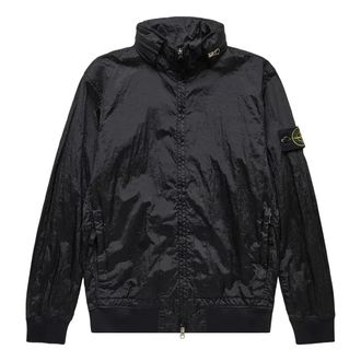Stone Island Compass Patch Long-Sleeve Bomber Jacket Black 781541920-V0029