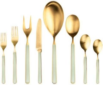 Mepra Fantasia Ice Gold Flatware Set - 43 Pieces in Sage at Nordstrom