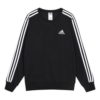 adidas Sports Round Neck Loose Long Sleeves Pullover Black GK9078