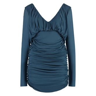 Saint Laurent Dames, Jurken, Blauw, Maat: XS