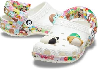 Crocs Mens Crocs Classic Squishmallows 210216-90H Clogs White Casual Shoes ZOGG2329