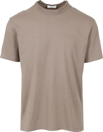 Mauro Grifoni Tops, Heren, Beige, 2Xl, Katoen, Relaxed Crew Neck T-Shirt