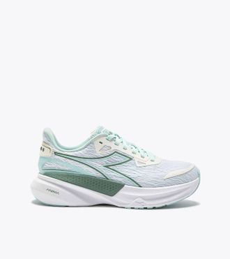 Diadora Womens Nucleo 2 Sneaker In White/ Pastel Blue