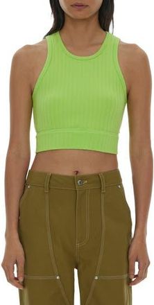 Helmut Lang Crop Rib Tank in Igua at Nordstrom Rack, Size Xx-Small
