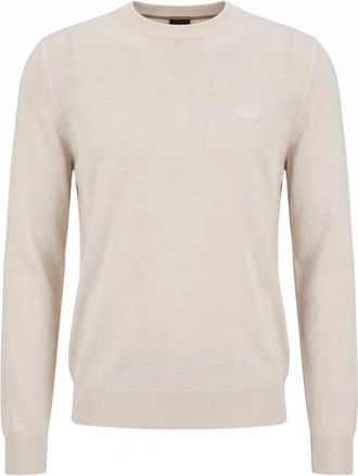 HUGO BOSS Jersey de Lana Merino - Knitwear - Hombre - Gris - 2XL