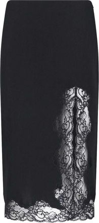 Balmain Midi Skirt With Lace