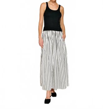 Line & Dot Celeste Dress In Black/ivory