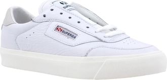 Superga Club S Leather Sneaker - Dames - Sneakers - Wit - 36 EU - Katoen - Schoenen