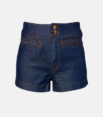 Zimmermann Shorts di jeans Awaken a vita alta