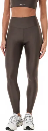 P.E Nation Fairmont Full Length Leggings In Major Brown