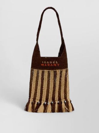 Isabel Marant praia small ge shopper bag raffia tote