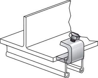 OEM Hilti 304194 - Mqt-c22-f Clip De Tornillo De Banco Galvanizado En Caliente - Paquete De 10 - Gris