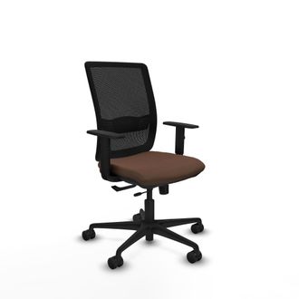 Piqueras y Crespo Silla De Oficina Piqueras Y Crespo Haches Negro Soporte Lumbar Ajustable