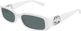 Gucci Grey Rectangular Ladies Sunglasses GG1661S 003 54
