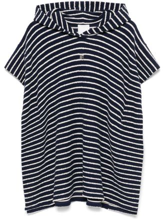 Givenchy striped towelling poncho - women - Polyamide/Cotton - S - Blue