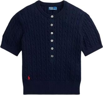 Polo Ralph Lauren Donna, Maglie, Blu, XS, new