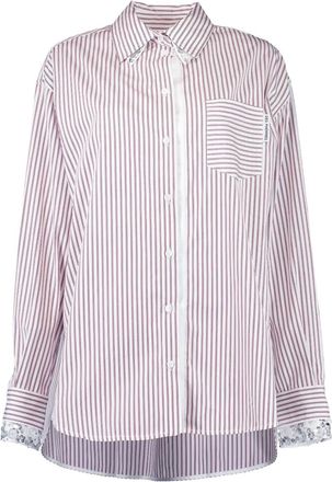 Des_Phemmes striped shirt - Bianco