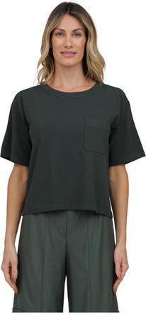 Max Mara Viscose Boxy T-shirt - Dames - T-shirts - Groen - S - Tops