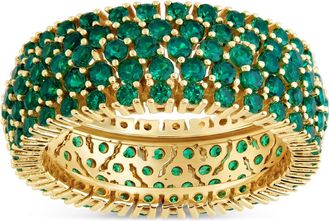 Sterling Forever Sterling Silver Emerald CZ Yvonne Ring