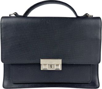 Gucci Black Leather Handbag Shoulder Bag (Pre-Owned)