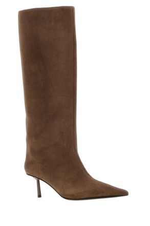Le Silla Womens Bella Heel Boot Beige Suede