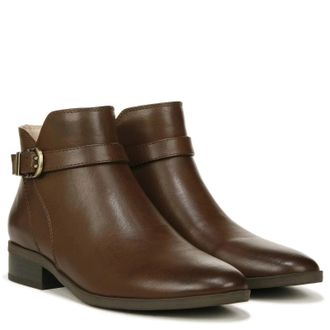 Naturalizer Womens Soul Naturalizer Rosaline Boots Brown Leather Ankle Bootie RHS7184