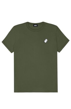 Dalix Ghost Womens Relaxed Tee in Military Green at Nordstrom, Size Xx-Large