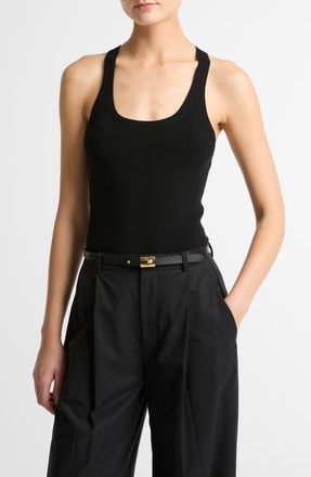Vince Scoop Neck Tank in Black at Nordstrom, Size Xx-Small